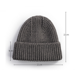 Beanie Caps Manufacturer - 100% Wool Custom Logo Classic Solid Color Winter for Men Women