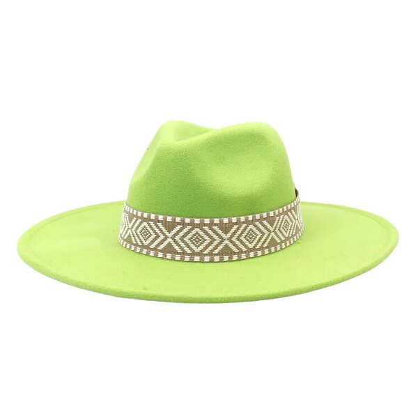 Western Cowboy Hat Manufacturer - Wholesale Fashion Solid Color Wool Felt Cotton Polyester Classic Party with Flat Wide Brim