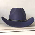 Summer Outdoor Hat Manufacturer - Large Brim Raised Edge Warm Sunshade Felt Casual Cross-Border Imitation Wool Cowboy