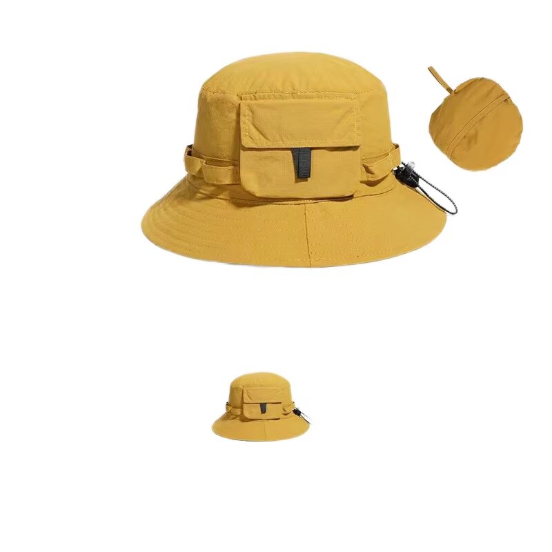 Fisherman Cap Manufacturer - Custom Logo Summer Outdoor Waterproof Quick Dry Bucket with Pocket for Mountaineering