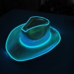 LED Cowgirl Hat Manufacturer - High Quality Neon Fun Party Disco Sparkly Glitter Space for Travel Casual Cycling Ski