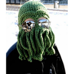 Knitted Hat Manufacturer - Halloween Octopus Beard Funny Hand Embroidery 100% Acrylic Warm Bean for Adult