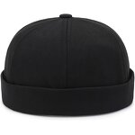 Docker Bonnet Manufacturer - for Men and Women Brimless Sailor Work Cap with Rolled Visor Bob Hat Baseball