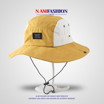 Boonie Sun Hat Manufacturer - Quick-Dry Lightweight Waterproof Packable Chin Strap UV Protection Patchwork Contrast Color