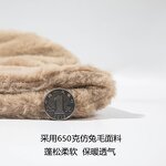 Fisherman Hat Manufacturer - Waresale Female Soft Girl Faux Rabbit Fur Autumn Winter New Cow Pattern Warm Bucket