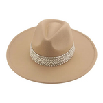 Western Cowboy Hat Manufacturer - Wholesale Fashion Solid Color Wool Felt Cotton Polyester Classic Party with Flat Wide Brim