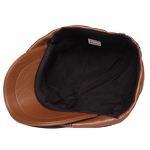 Newsboy Hat Manufacturer - 2025 New British Style Eight Panel Berets PU Leather Casual Retro Renaissance Unisex for Sports