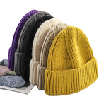 Beanie Caps Manufacturer - 100% Wool Custom Logo Classic Solid Color Winter for Men Women