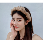 Summer Sun Hat Manufacturer - Korean Women's Large Brim Custom Logo Portable Shell Fashion Sunshade Cotton Polyester