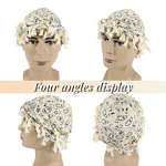 Turban for Men Manufacturer - Cashew Tassels Braid Head Wraps Satin Lined Halo Durag Hijab