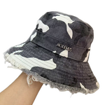 Bucket Hat Manufacturer - Camouflage Pattern Fisherman's Outdoor Windproof Large Eaves Rough Edges Sun Protection