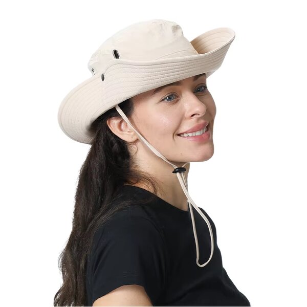 Bucket Hat Manufacturer - Men's Outdoor Sports Cycling UV Protection Wide Brim Waterproof Bows Casual Summer