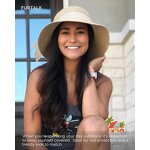 Summer UV Hat Manufacturer - Women's Stylish Fur UPF80+ Foldable Brim Straw Floppy Beach for Travel