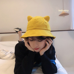 Bucket Hat Manufacturer - Customized Cute Cat Ears 3D Embroidery for Unisex Designer Outdoor Sunscreen Summer