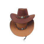 Western Cowboy Fedora Hat Manufacturer - Wholesale Custom Dallas with Flexible Brim and Silicone Bead Casual Outdoor Unisex