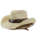 Western Cowboy Hat Manufacturer - Jazz Unisex Large Brim Top Sun Protection for Outdoor Summer Seaside Vacation