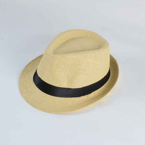 Panama Fedora Hat Manufacturer - Hot Sale Summer Custom Printed Logo Fashion Paper Grass Jazz for Men Women Beach