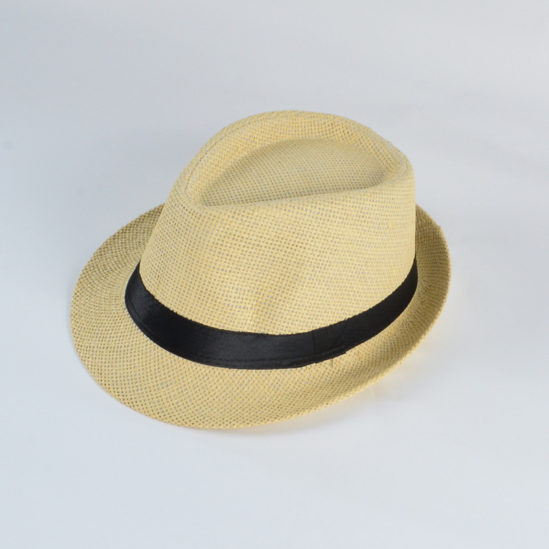Panama Fedora Hat Manufacturer - Hot Sale Summer Custom Printed Logo Fashion Paper Grass Jazz for Men Women Beach