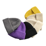Beanie Caps Manufacturer - 100% Wool Custom Logo Classic Solid Color Winter for Men Women