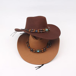 Western Cowboy Fedora Hat Manufacturer - Wholesale Custom Dallas with Flexible Brim and Silicone Bead Casual Outdoor Unisex