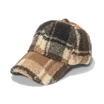 Winter Hat Manufacturer - 2025 Curved Bill British Checker Tweed Thick Warm Sherpa Fleece Tartan Plaid