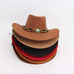 Western Cowboy Fedora Hat Manufacturer - Wholesale Custom Dallas with Flexible Brim and Silicone Bead Casual Outdoor Unisex