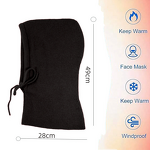 Balaclava Manufacturer - High Quality Cashmere Blend Oversized Thickened Knitted Solid Color Neck Protection Scarf Long