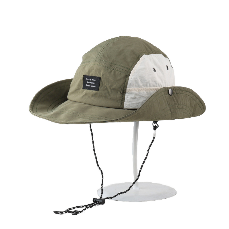 Boonie Sun Hat Manufacturer - Quick-Dry Lightweight Waterproof Packable Chin Strap UV Protection Patchwork Contrast Color