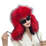 Fleece Hat Manufacturer - Fashion Fuzzy Warm Unisex Adult Outdoor Dyed Faux Raccoon Fur Basin Buckets Mongolian Plush