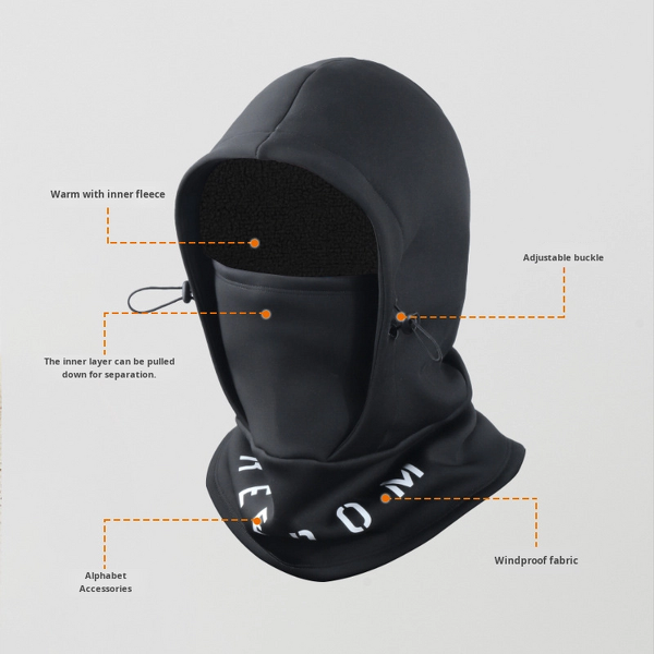 Motorcycle Mask Manufacturer - Winter Warm Fleece Full Face Anti-dust Waterproof Windproof Cover for Neck Sports Outdoor Cycling