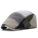 Painter Hat Manufacturer - Versatile Artistic Retro Men Women's Fashion Plaid Beret Short Brim Ivy Flat Taxi Driver Casual