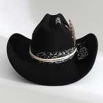 Cowboy Hat Manufacturer - Fashionable Large Brim Winter Casual with Trendy Outdoor Panama Fedora Design Belt Buckle