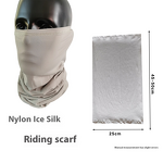 Motorcycle Face Mask Manufacturer - Custom Logo Summer Outdoor Anti-UV Cooling Ice Silk Neck Gaiter Breathable Bandana Polyester