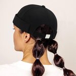 Docker Bonnet Manufacturer - for Men and Women Brimless Sailor Work Cap with Rolled Visor Bob Hat Baseball