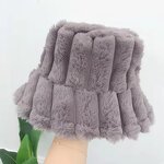 Winter Hats for Women Manufacturer - Hot Selling Fashion New Design Outdoor Warm Fleece Furry Thicken Fluffy Vintage Stripe