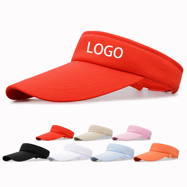 Sun Hat Manufacturer - Unisex Sports Open Top Breathable Extended Brim Visor EVA Cotton Logo Printing Outdoor Friendly