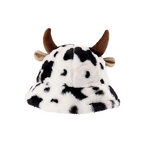 Winter Fisherman Hat Manufacturer - Cow Horn Fashion Plush Thickened Warm Fur Bucket