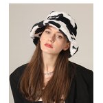 Fisherman Hat Manufacturer - Waresale Female Soft Girl Faux Rabbit Fur Autumn Winter New Cow Pattern Warm Bucket