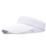 Sun Hat Manufacturer - Unisex Sports Open Top Breathable Extended Brim Visor EVA Cotton Logo Printing Outdoor Friendly