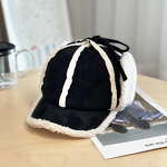 Aviator Hat Manufacturer - Women's Thickened Winter Warm Sheepskin Suede Cold-Proof Lamb Wool Ear Protection Lei Feng