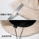 Fisherman Hat Manufacturer - Waresale Female Soft Girl Faux Rabbit Fur Autumn Winter New Cow Pattern Warm Bucket