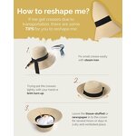 Summer UV Hat Manufacturer - Women's Stylish Fur UPF80+ Foldable Brim Straw Floppy Beach for Travel