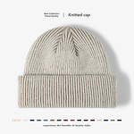 Winter Hat Manufacturer - Custom Blended Color-blocked Stripes 100% Acrylic Knitted Cuffed Skull Cap