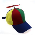 Baseball Cap Manufacturer - Top Quality 6 Panel Rainbow Snapback Sun Protection Detachable Propeller