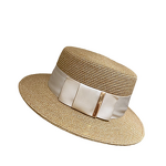 Straw Hat Manufacturer - Handmade Summer Woven Wide Brim Flat Top High Quality Customized Sun Protection Papyrus for Women