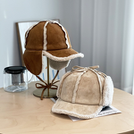 Aviator Hat Manufacturer - Women's Thickened Winter Warm Sheepskin Suede Cold-Proof Lamb Wool Ear Protection Lei Feng