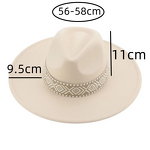 Western Cowboy Hat Manufacturer - Wholesale Fashion Solid Color Wool Felt Cotton Polyester Classic Party with Flat Wide Brim