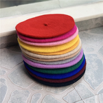 Beret for Kids Manufacturer - Cute Retro Multicolor Imitation Wool Knitted Pumpkin Hat Candy Colors Stylish Character Design