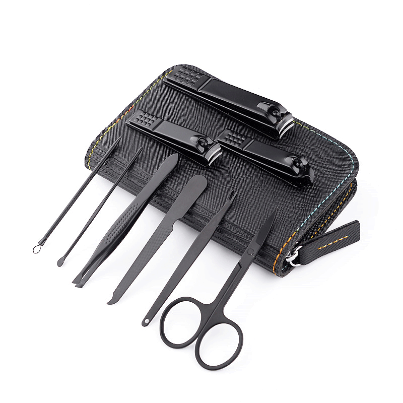 Manicure Scissors Supplier - 9 Pcs Nice Beauty Black