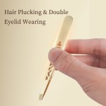 Eyebrow Tweezers Factory - Makeup Hollow Design Gold